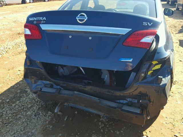 3N1AB7AP7EL696338 - 2014 NISSAN SENTRA S BLUE photo 9