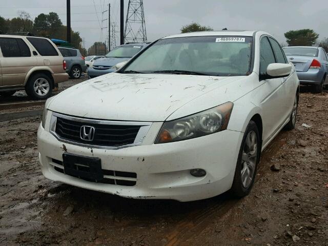 1HGCP36839A017973 - 2009 HONDA ACCORD EXL WHITE photo 2