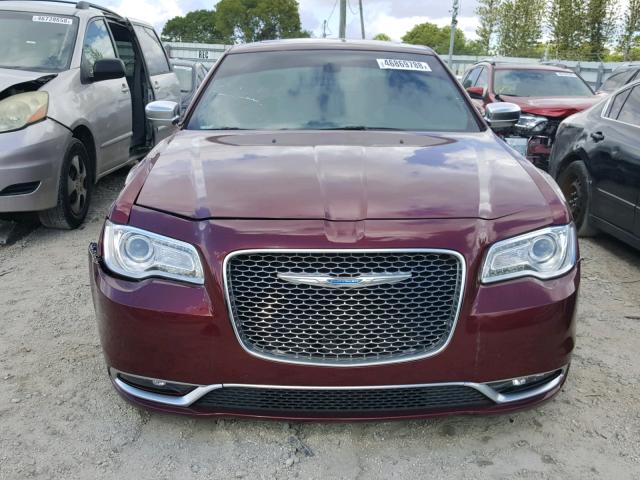 2C3CCAPG5HH661354 - 2017 CHRYSLER 300C PLATI RED photo 9