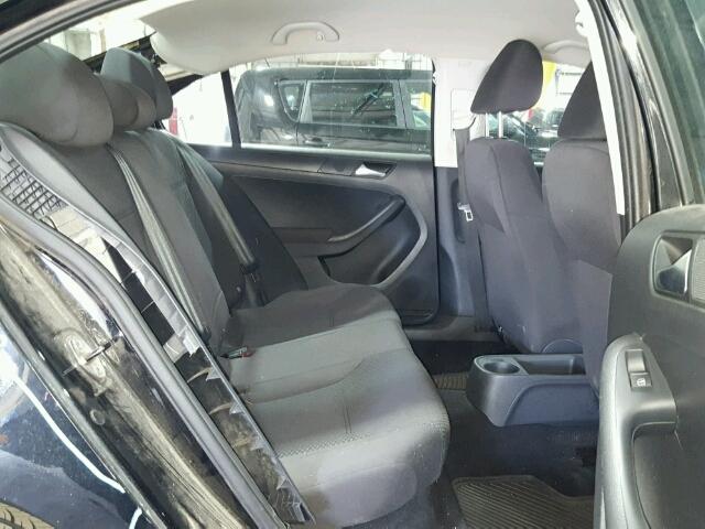 3VW2K7AJ8CM387155 - 2012 VOLKSWAGEN JETTA BASE BLACK photo 6