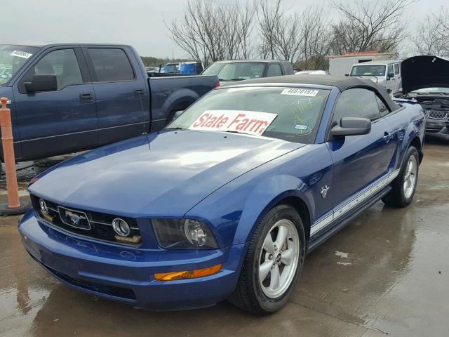 1ZVHT84N395113047 - 2009 FORD MUSTANG BLUE photo 2