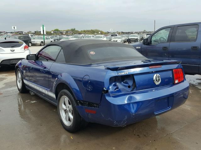 1ZVHT84N395113047 - 2009 FORD MUSTANG BLUE photo 3