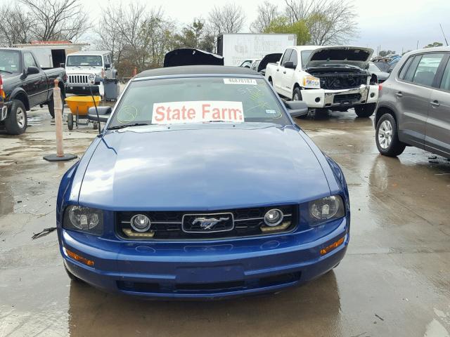 1ZVHT84N395113047 - 2009 FORD MUSTANG BLUE photo 9