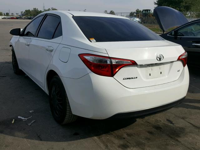 5YFBURHE2EP093571 - 2014 TOYOTA COROLLA L WHITE photo 3