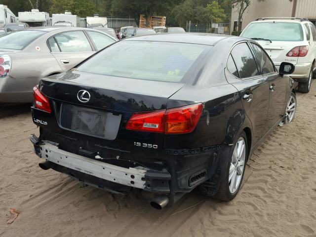 JTHBE262962004512 - 2006 LEXUS IS 350 BLACK photo 4