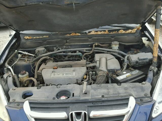 JHLRD68403C014279 - 2003 HONDA CR-V LX BLUE photo 7