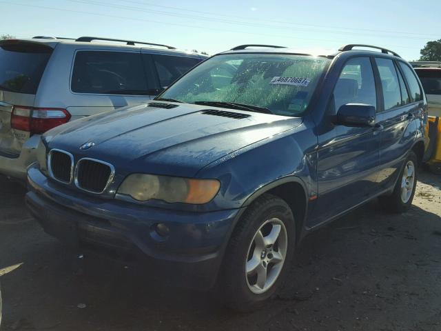 WBAFA53531LM65851 - 2001 BMW X5 3.0I BLUE photo 2