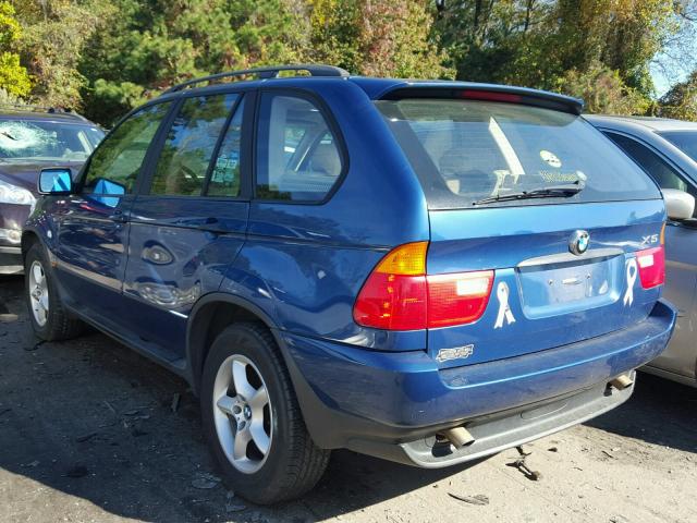 WBAFA53531LM65851 - 2001 BMW X5 3.0I BLUE photo 3