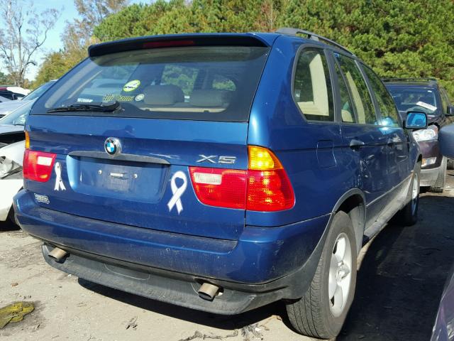 WBAFA53531LM65851 - 2001 BMW X5 3.0I BLUE photo 4