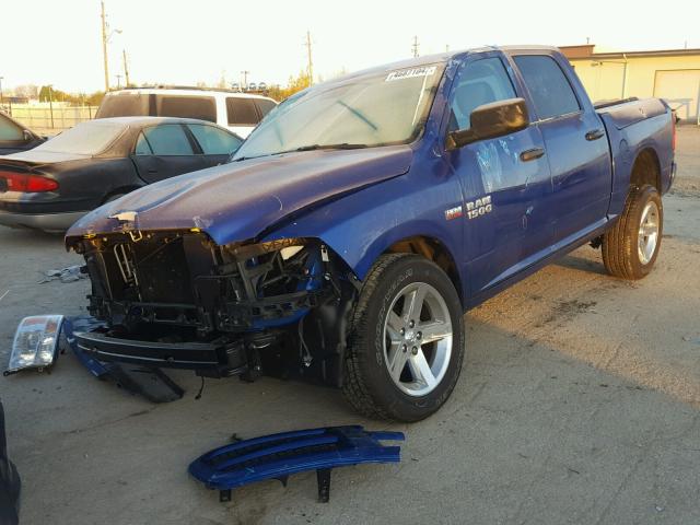 1C6RR7KT3GS335000 - 2016 RAM 1500 ST BLUE photo 2