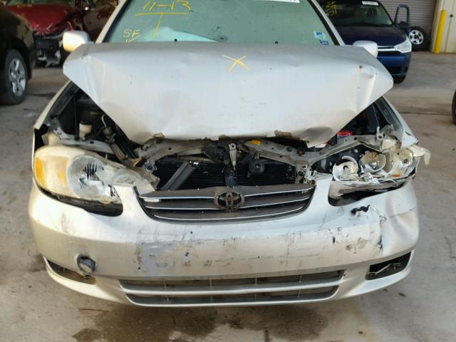 2T1BR38E53C139938 - 2003 TOYOTA COROLLA CE SILVER photo 9