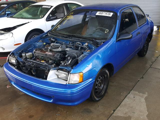 JT2EL46B6N0166147 - 1992 TOYOTA TERCEL STD BLUE photo 2