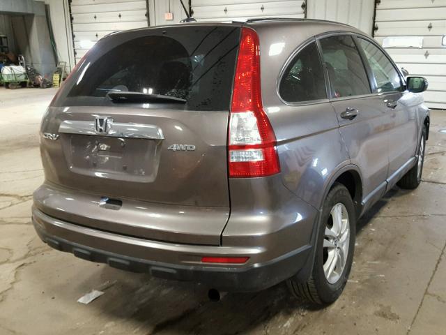 5J6RE4H75BL067352 - 2011 HONDA CR-V EXL BROWN photo 4