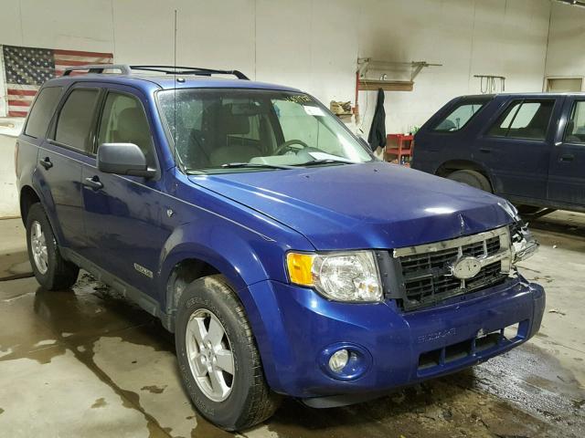 1FMCU03168KE79042 - 2008 FORD ESCAPE XLT BLUE photo 1