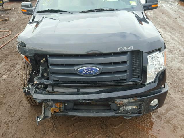 1FTPX14V99FA84576 - 2009 FORD F150 SUPER BLACK photo 7