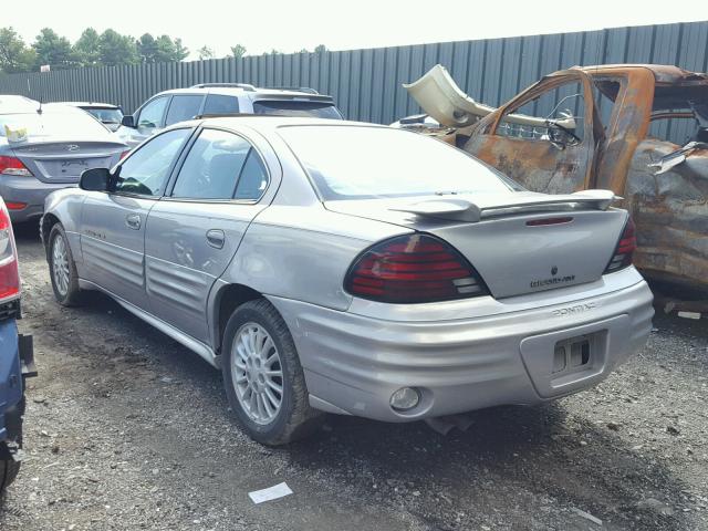 1G2NF52T6YC540217 - 2000 PONTIAC GRAND AM S SILVER photo 3