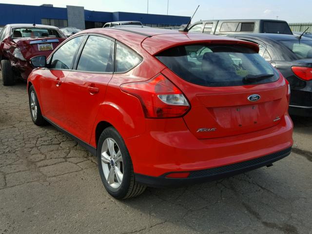 1FADP3K27EL371424 - 2014 FORD FOCUS SE RED photo 3