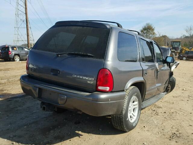 1D4HS48N73F605688 - 2003 DODGE DURANGO SL CHARCOAL photo 4