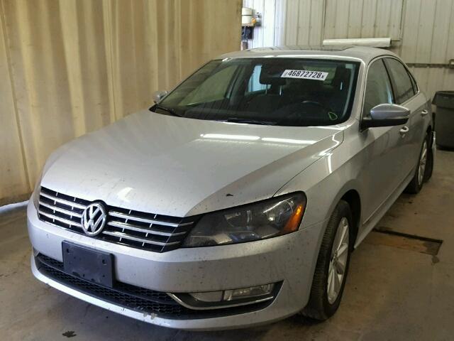 1VWCH7A37DC127952 - 2013 VOLKSWAGEN PASSAT SEL GRAY photo 2