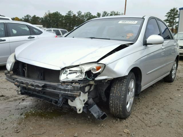 KNAFE121785516214 - 2008 KIA SPECTRA EX SILVER photo 2