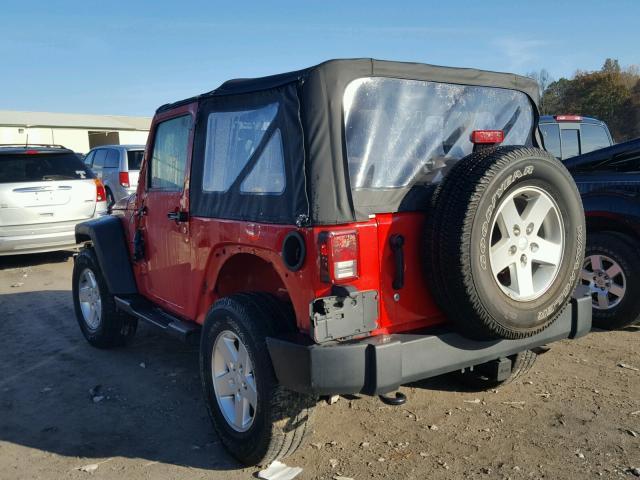 1C4AJWAG3DL674485 - 2013 JEEP WRANGLER S RED photo 3