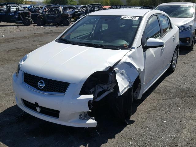 3N1AB6AP2BL619768 - 2011 NISSAN SENTRA 2.0 WHITE photo 2