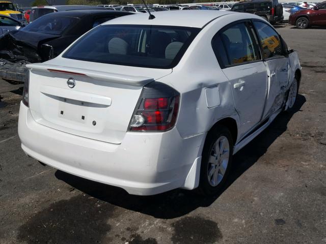 3N1AB6AP2BL619768 - 2011 NISSAN SENTRA 2.0 WHITE photo 4