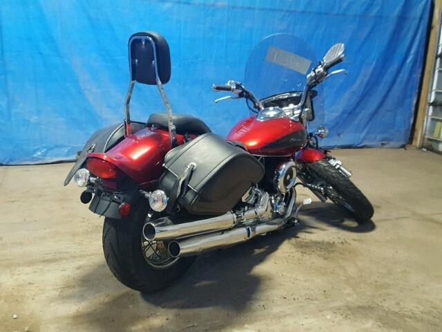 JYAVP11E69A116338 - 2009 YAMAHA XVS1100 A RED photo 4