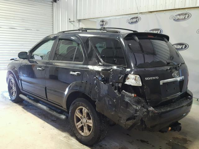 KNDJD736175688427 - 2007 KIA SORENTO EX BLACK photo 3