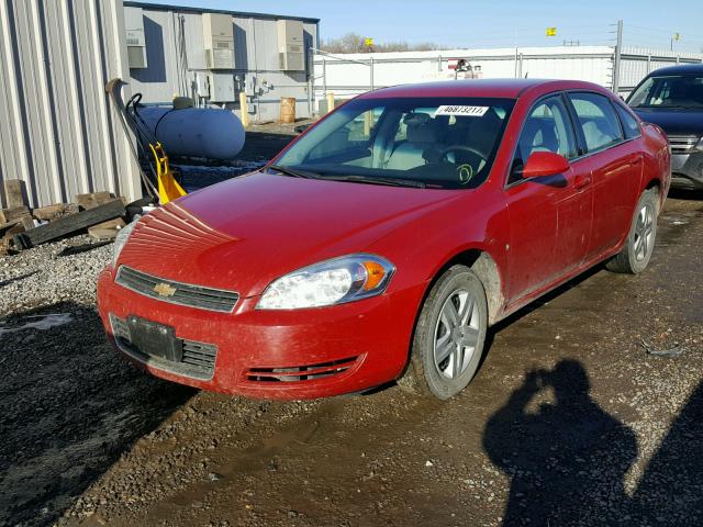 2G1WB58K789181910 - 2008 CHEVROLET IMPALA LS RED photo 2