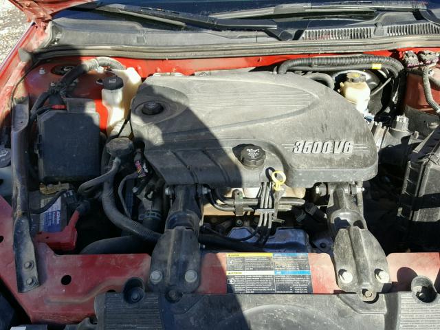 2G1WB58K789181910 - 2008 CHEVROLET IMPALA LS RED photo 7