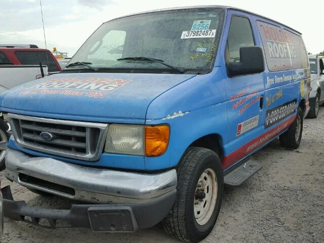 1FMRE11W76HA47601 - 2006 FORD ECONOLINE BLUE photo 2