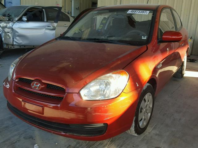 KMHCM3AC9AU157642 - 2010 HYUNDAI ACCENT BLU ORANGE photo 2