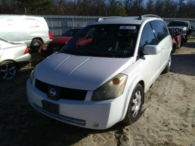 5N1BV28UX5N101307 - 2005 NISSAN QUEST S WHITE photo 2