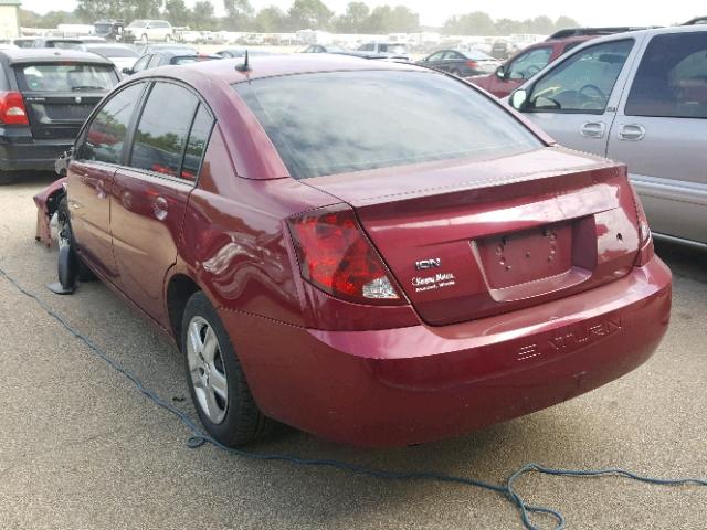 1G8AJ55F97Z174497 - 2007 SATURN ION LEVEL BURGUNDY photo 3