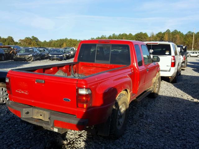 1FTZR45E12TA09686 - 2002 FORD RANGER RED photo 4