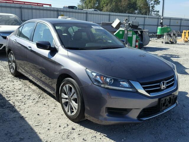 1HGCR2F36EA009689 - 2014 HONDA ACCORD LX GRAY photo 1