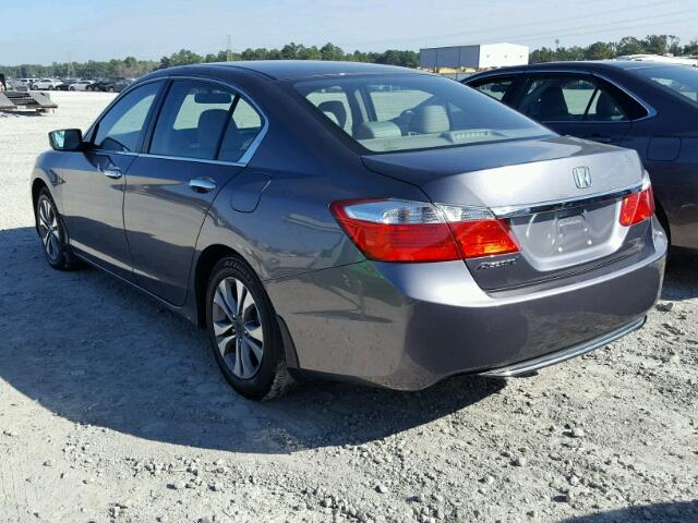 1HGCR2F36EA009689 - 2014 HONDA ACCORD LX GRAY photo 3