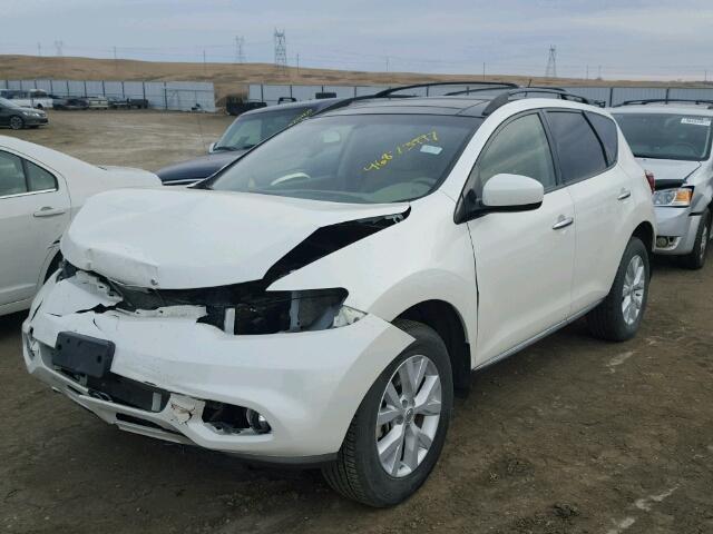 JN8AZ1MW3CW231463 - 2012 NISSAN MURANO S WHITE photo 2