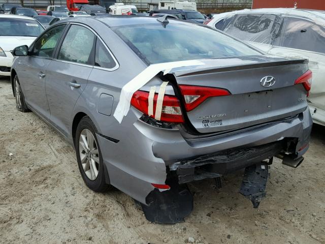 5NPE24AA6HH453620 - 2017 HYUNDAI SONATA ECO GRAY photo 3