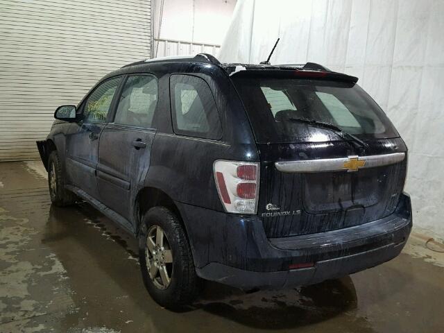 2CNDL13F486279188 - 2008 CHEVROLET EQUINOX LS BLACK photo 3