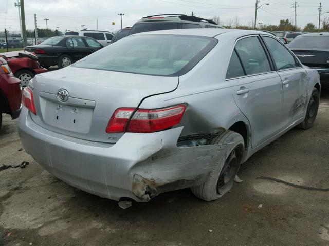 4T1BE46K67U122287 - 2007 TOYOTA CAMRY NEW SILVER photo 4