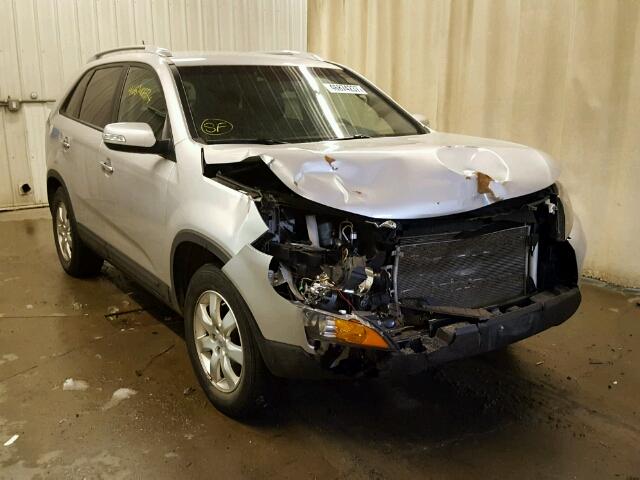 5XYKT3A67DG413053 - 2013 KIA SORENTO LX SILVER photo 1