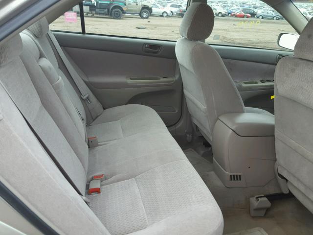 4T1BF32K43U544811 - 2003 TOYOTA CAMRY BEIGE photo 6