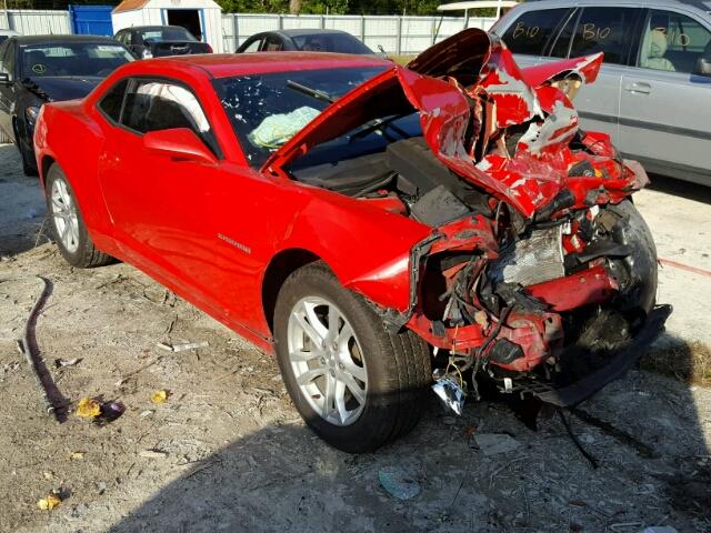 2G1FA1E32E9191233 - 2014 CHEVROLET CAMARO LS RED photo 1