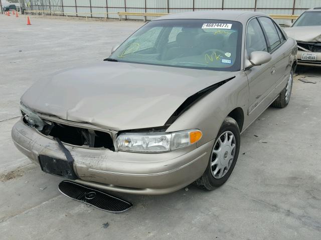 2G4WS52J321172114 - 2002 BUICK CENTURY CU TAN photo 2