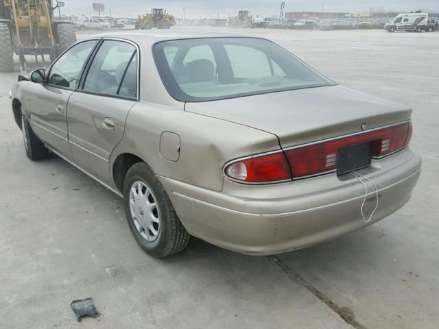 2G4WS52J321172114 - 2002 BUICK CENTURY CU TAN photo 3