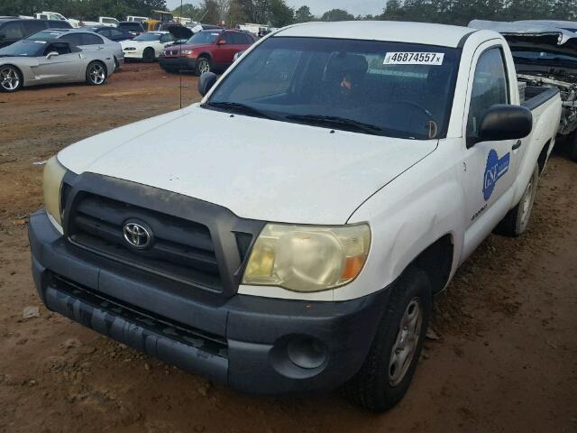 5TENX22N48Z517738 - 2008 TOYOTA TACOMA WHITE photo 2