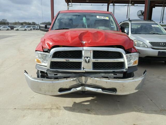 1D7RB1GK6AS203971 - 2010 DODGE RAM 1500 RED photo 9