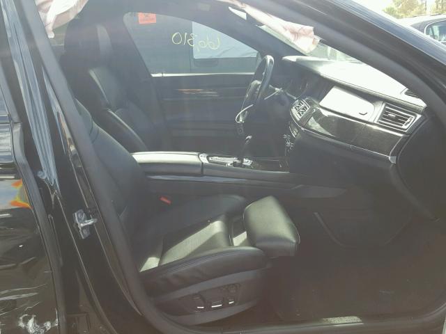 WBAKA8C56CCY37427 - 2012 BMW 750I BLACK photo 5